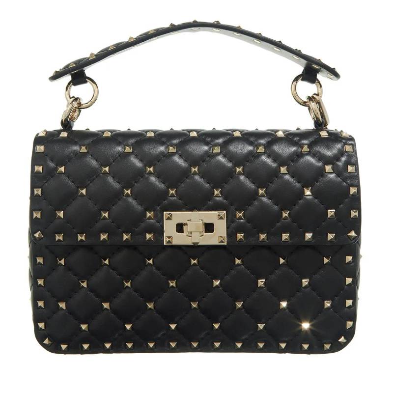 Valentino Garavani Schultertasche - Medium Shoulder Bag Rockstud Spike - Gr. unisize - in Schwarz - für Damen von Valentino Garavani