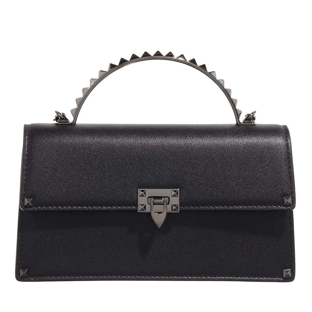 Valentino Garavani Schultertasche - Mini Bag Rockstud - Gr. unisize - in Schwarz - für Damen von Valentino Garavani