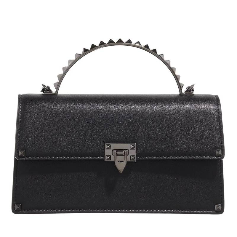 Valentino Garavani Schultertasche - Mini Bag Rockstud - Gr. unisize - in Schwarz - für Damen von Valentino Garavani