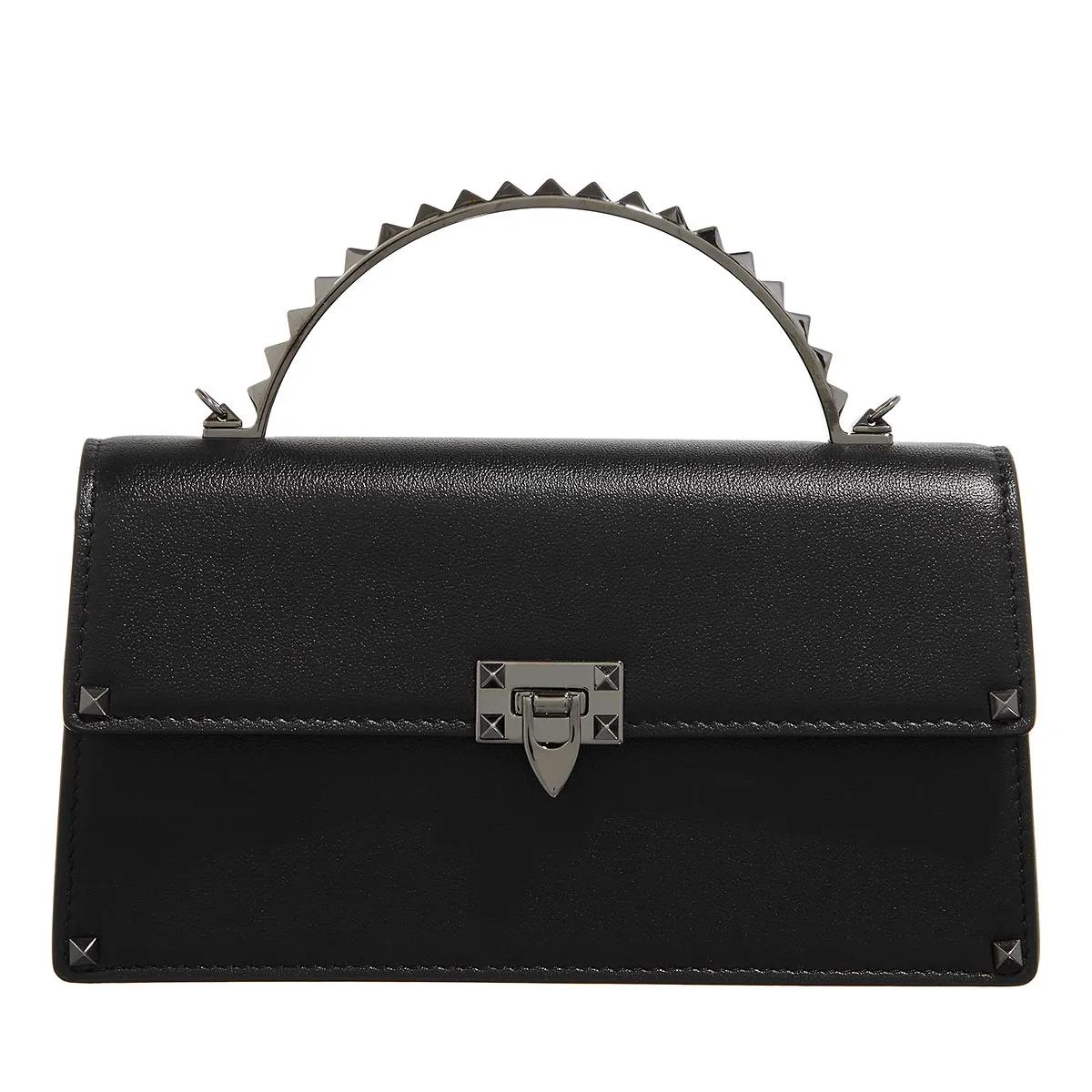 Valentino Garavani Schultertasche - Mini Bag Rockstud - Gr. unisize - in Schwarz - für Damen von Valentino Garavani