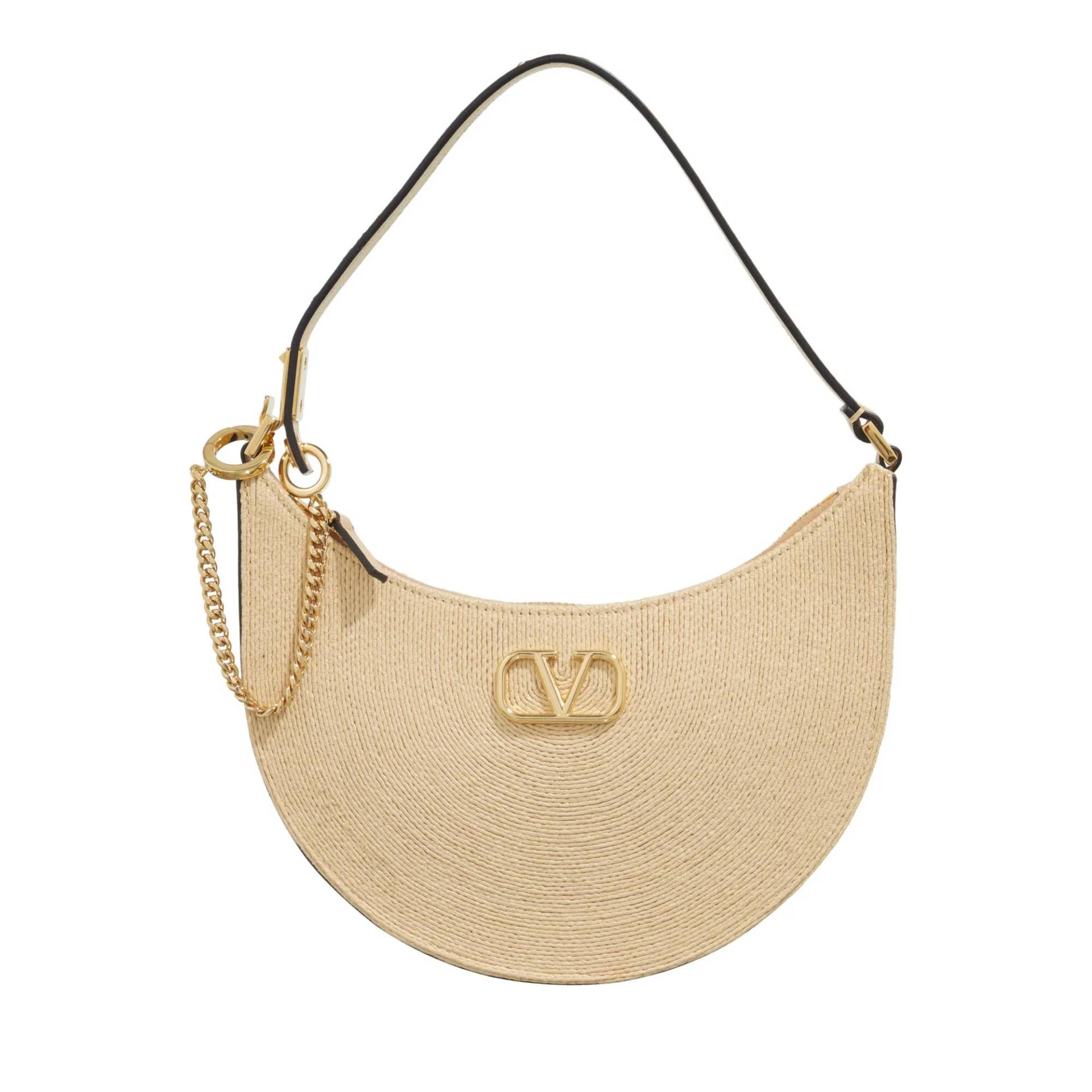 Valentino Garavani Schultertasche - Mini Hobo VLogo Signature - Gr. unisize - in Beige - für Damen von Valentino Garavani