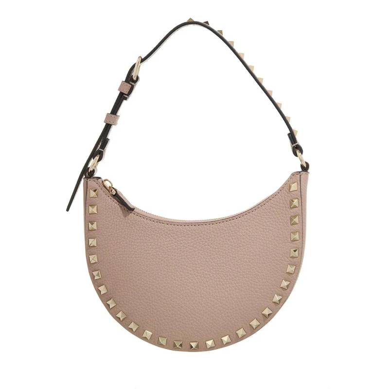 Valentino Garavani Schultertasche - Rockstud Hobo Bag - Gr. unisize - in Rosa - für Damen von Valentino Garavani