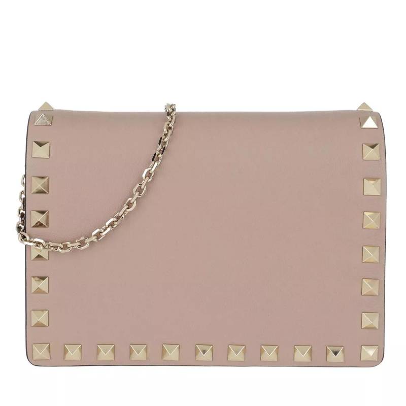 Valentino Garavani Schultertasche - Rockstud Portatutto Pouch - Gr. unisize - in Rosa - für Damen von Valentino Garavani