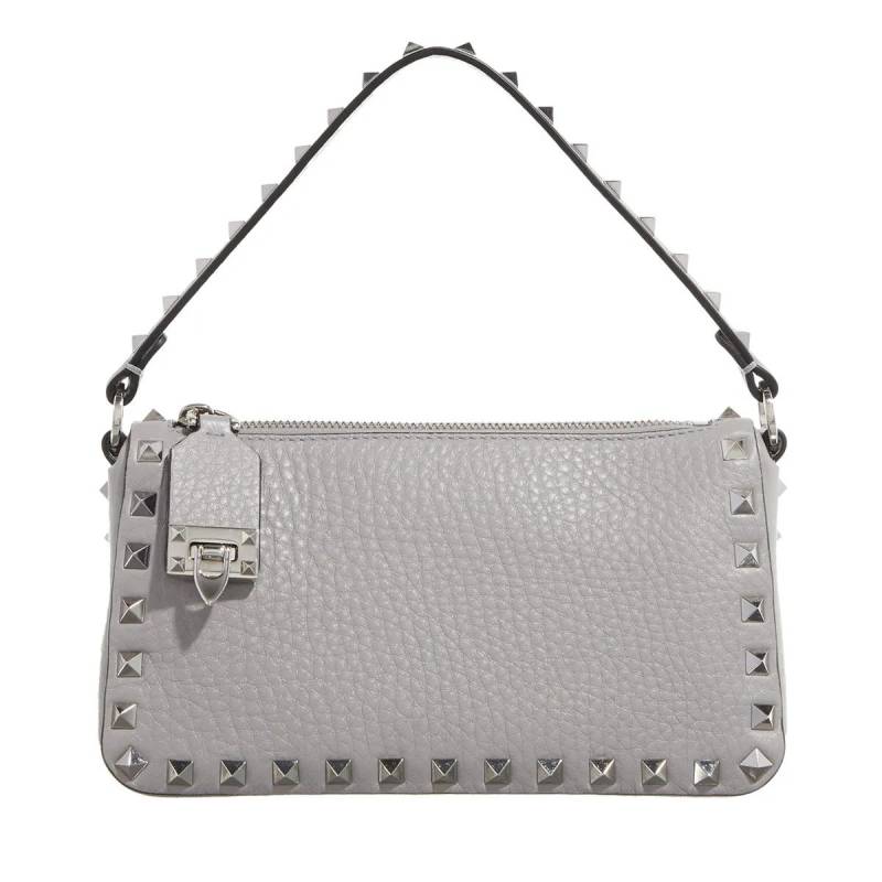 Valentino Garavani Schultertasche - Small Shoulder Bag Rockstud - Gr. unisize - in Grau - für Damen von Valentino Garavani