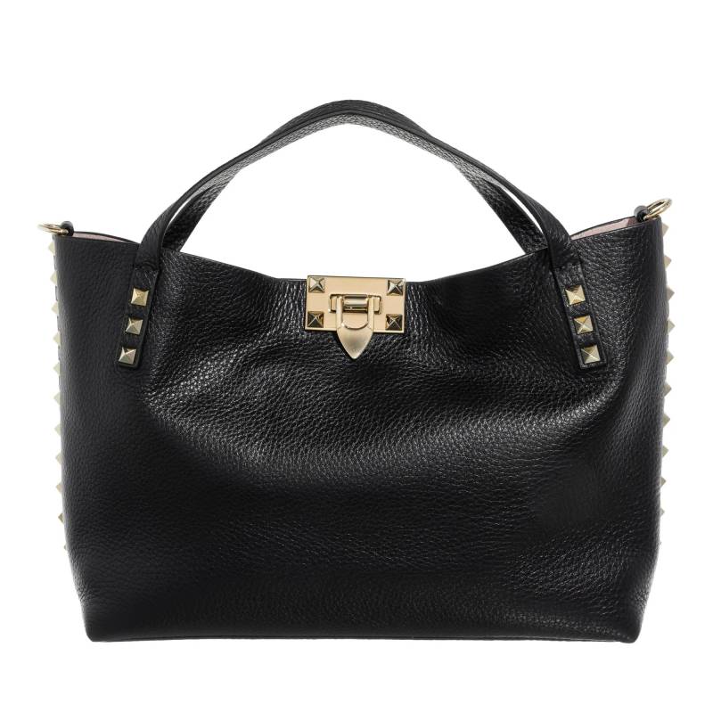 Valentino Garavani Schultertasche - Small Tote Rockstud - Gr. unisize - in Schwarz - für Damen von Valentino Garavani