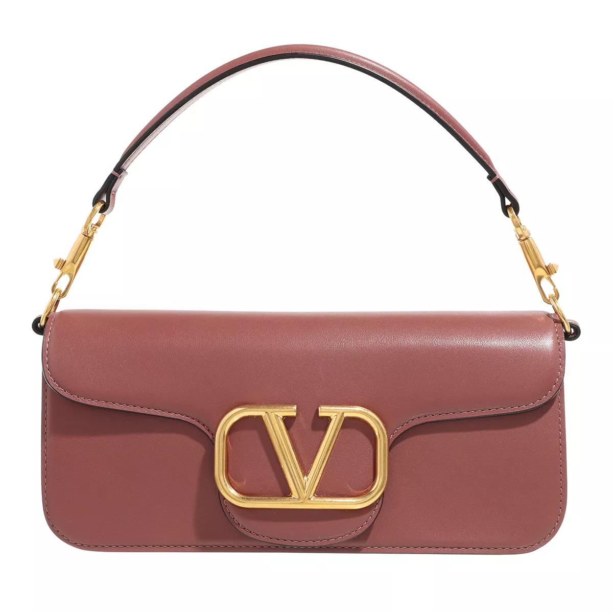 Valentino Garavani Schultertasche - V-Logo Foldover Shoulder Bag - Gr. unisize - in Braun - für Damen von Valentino Garavani