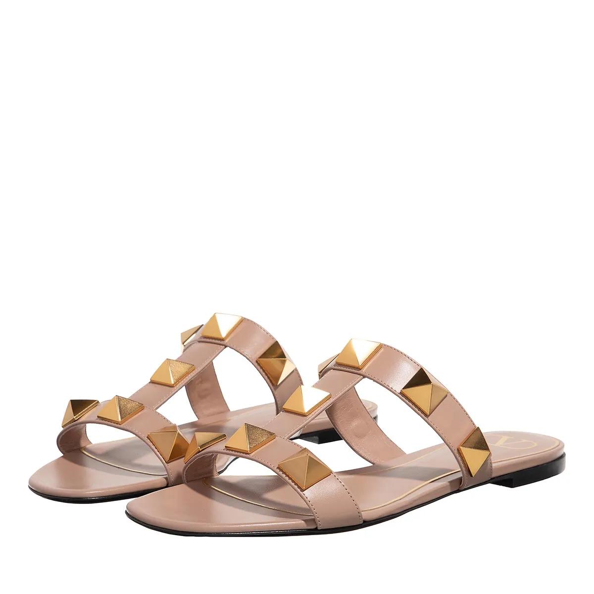 Valentino Garavani Slipper & Pantoletten - Roman Stud Slide Sandals - Gr. 36 (EU) - in Rosa - für Damen von Valentino Garavani