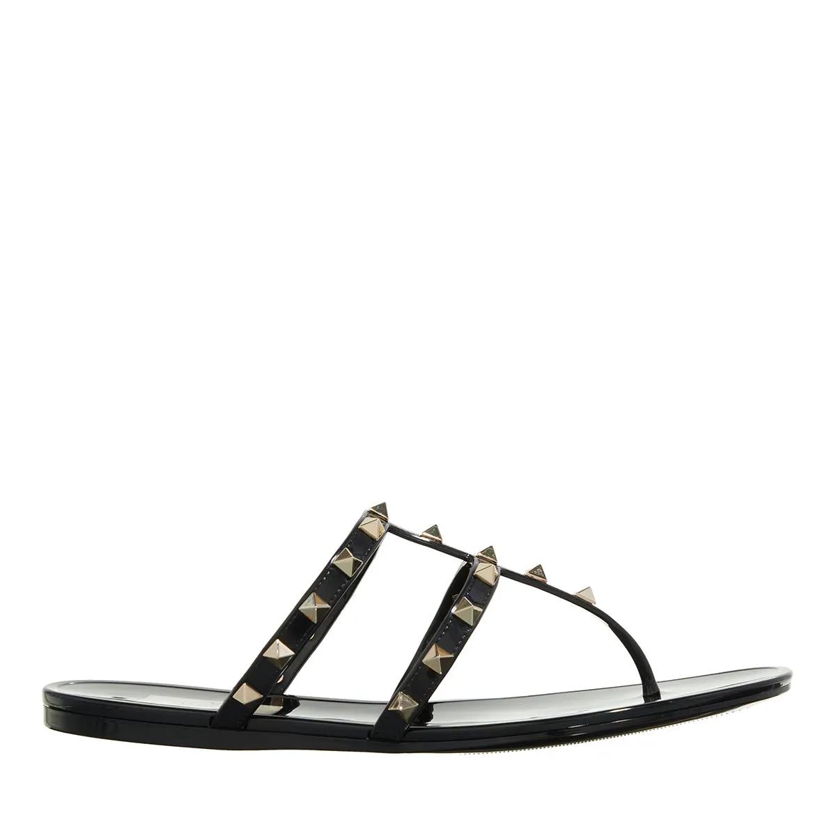 Valentino Garavani Slipper & Pantoletten - Thong Summer Rockstud - Gr. 36 (EU) - in Schwarz - für Damen von Valentino Garavani