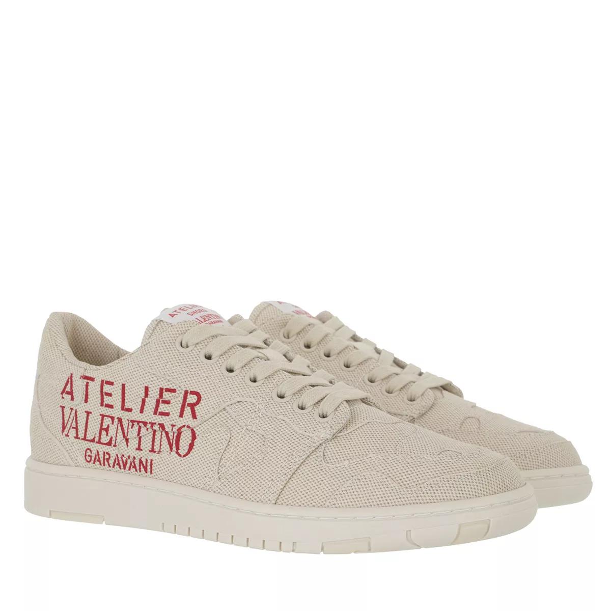 Valentino Garavani Sneaker - Atelier 07 Camouflage Low Top Sneaker Canvas - Gr. 38 (EU) - in Beige - für Damen von Valentino Garavani