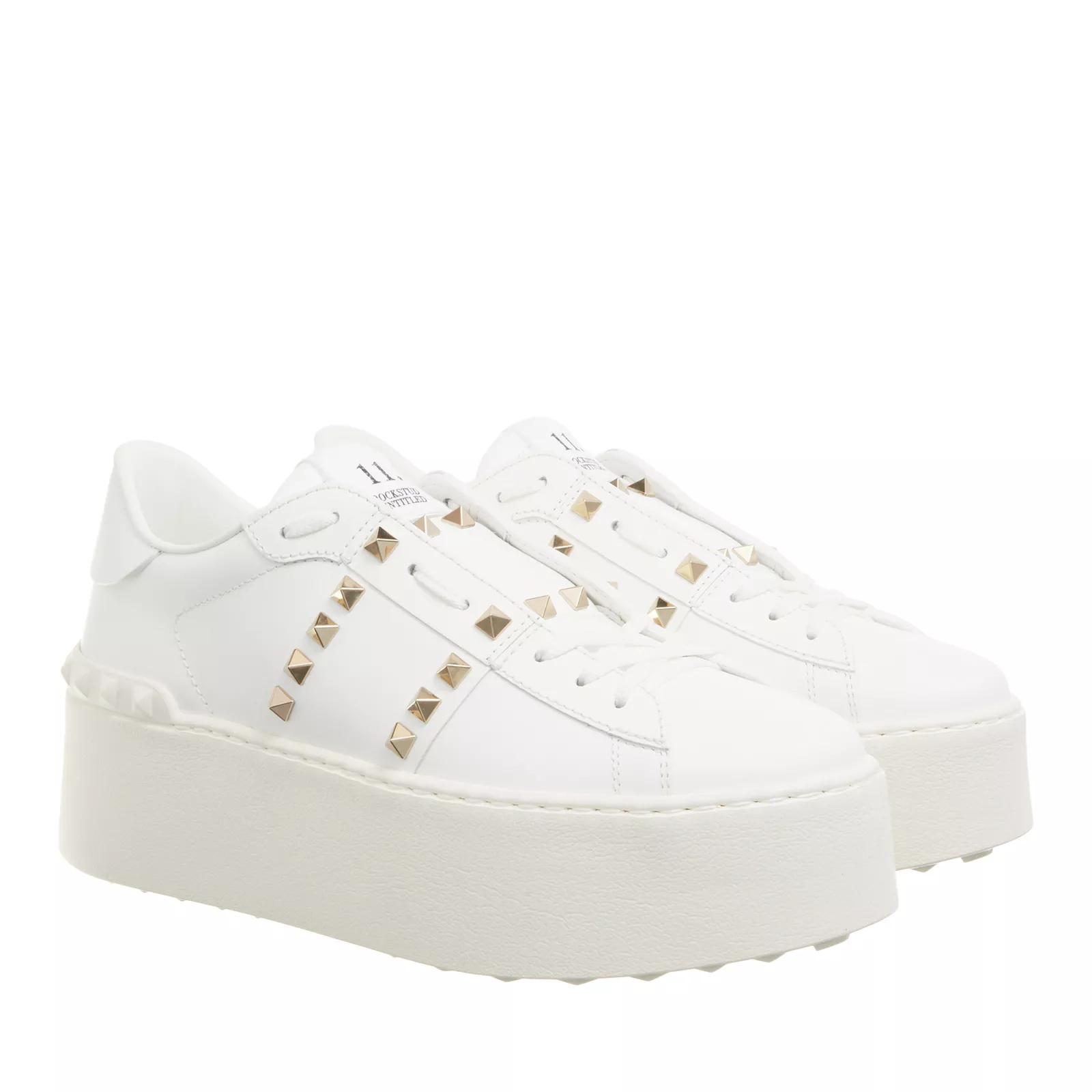 Valentino Garavani Sneakers - Flatform Rockstud Untitled Sneaker - Gr. 38 (EU) - in Weiß - für Damen von Valentino Garavani