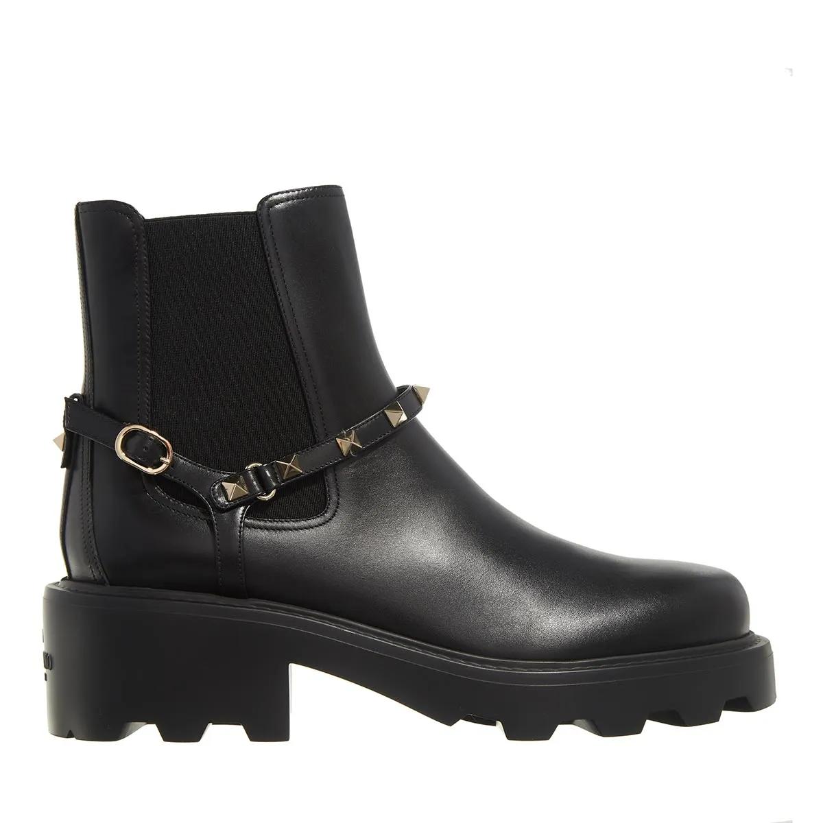 Valentino Garavani Stiefel - Beatle Rockstud Boots - Gr. 38 (EU) - in Schwarz - für Damen von Valentino Garavani