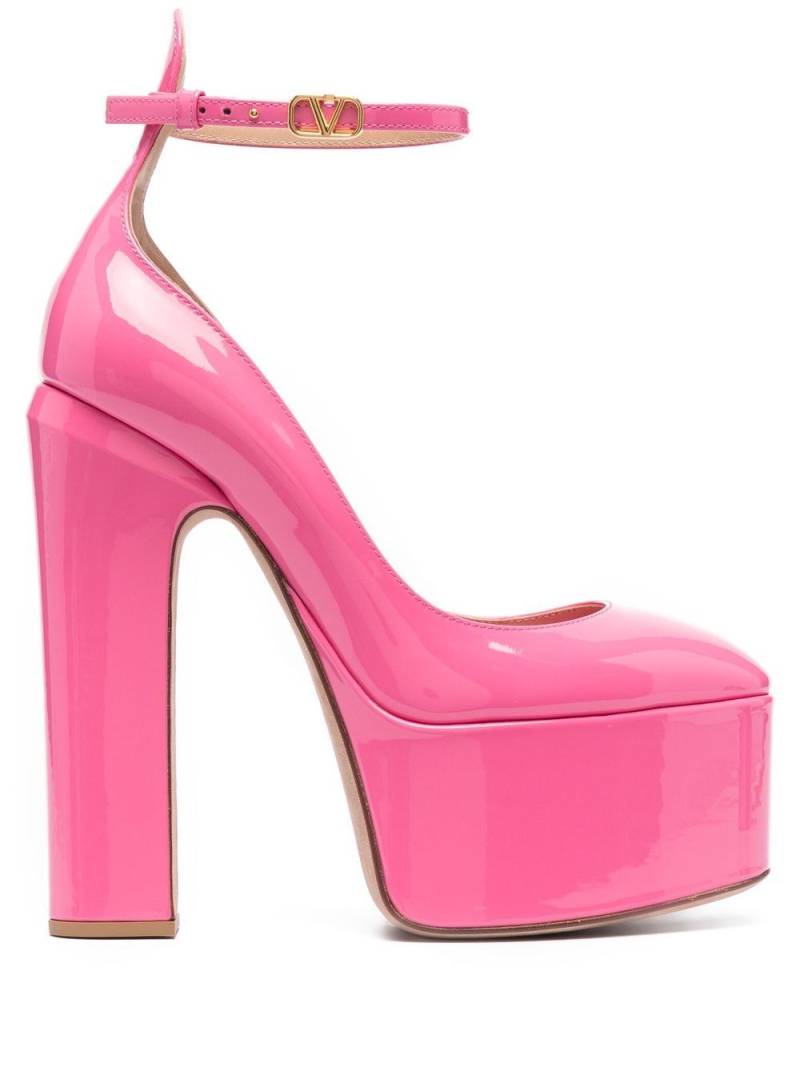 Valentino Garavani Tan-Go 155mm platform pumps - Pink von Valentino Garavani