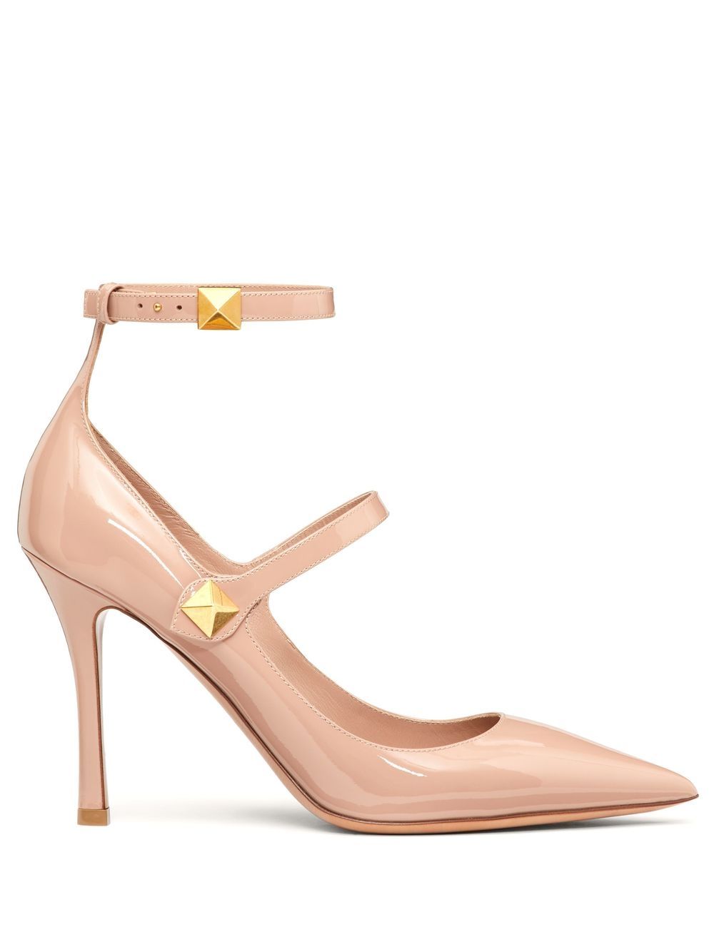 Valentino Garavani Tiptoe patent leather pumps - Neutrals von Valentino Garavani