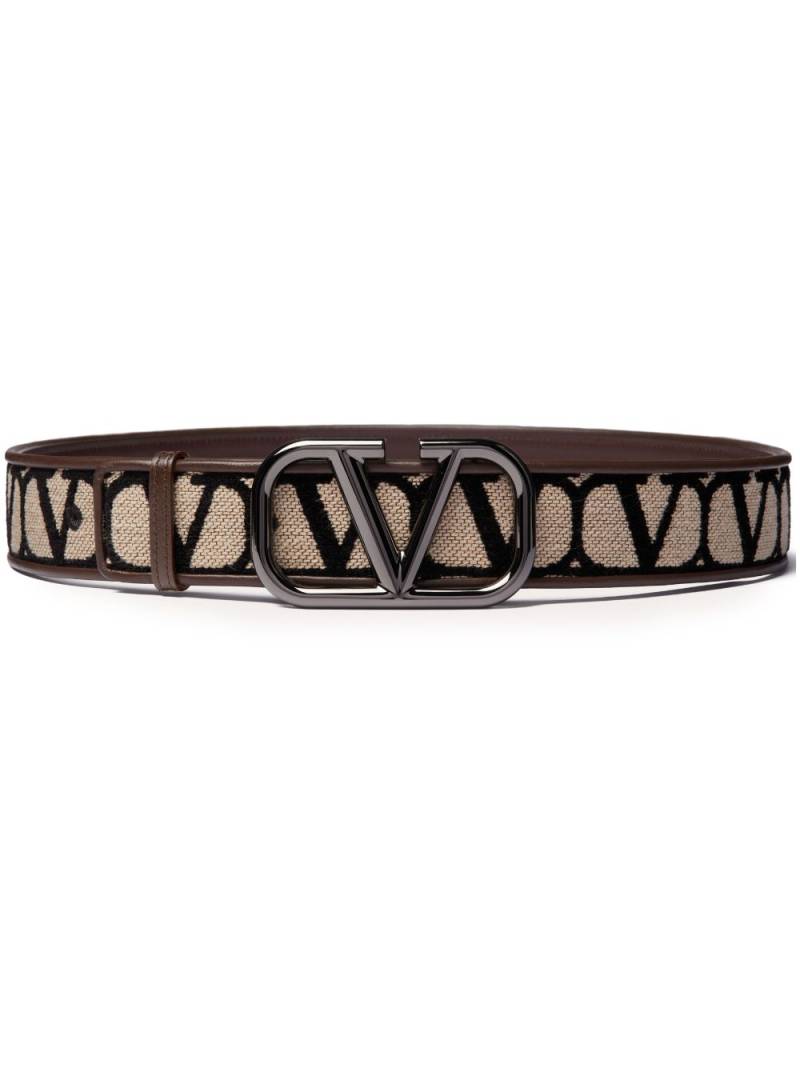 Valentino Garavani Toile Iconographe belt - Neutrals von Valentino Garavani