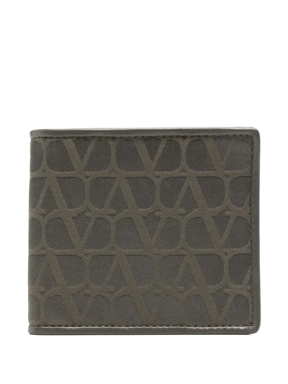 Valentino Garavani Toile Iconographe bi-fold wallet - Green von Valentino Garavani