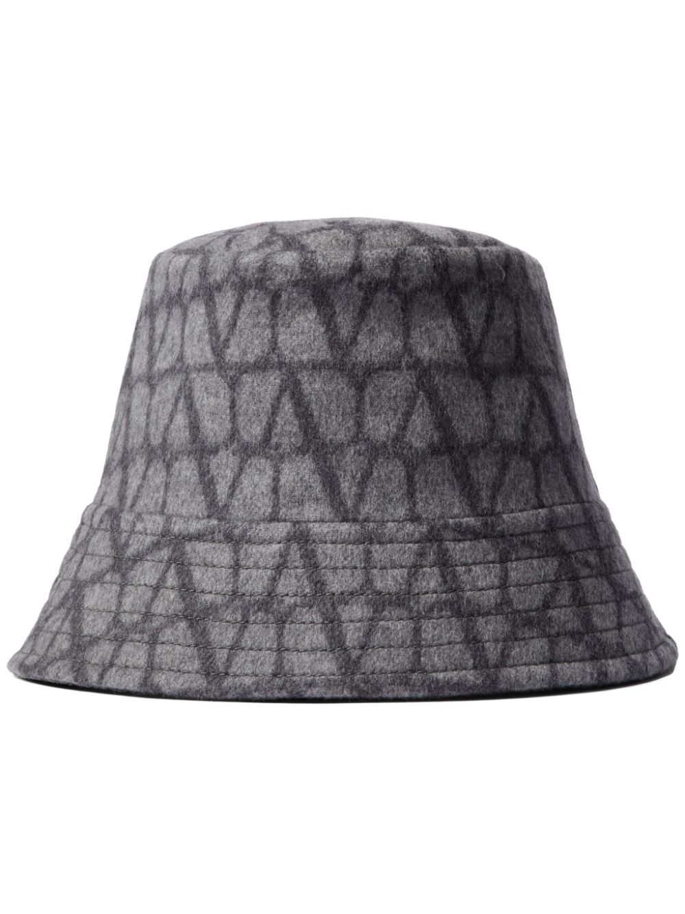 Valentino Garavani Toile Iconographe bucket hat - Grey von Valentino Garavani