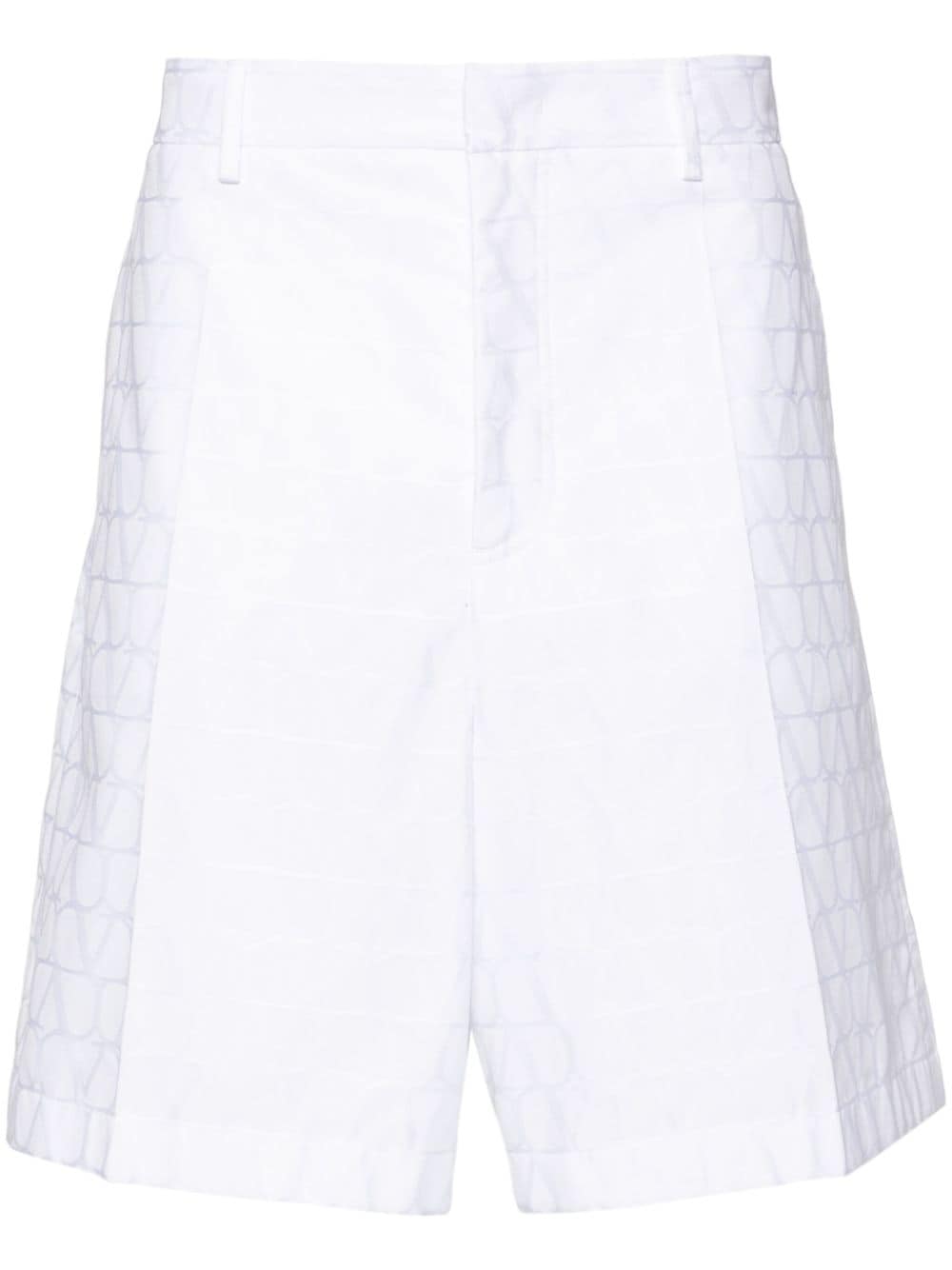 Valentino Garavani Toile Iconographe cotton shorts - White von Valentino Garavani