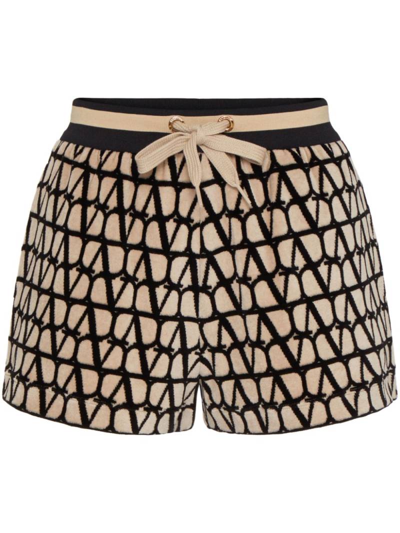 Valentino Garavani Toile Iconographe jersey shorts - Neutrals von Valentino Garavani