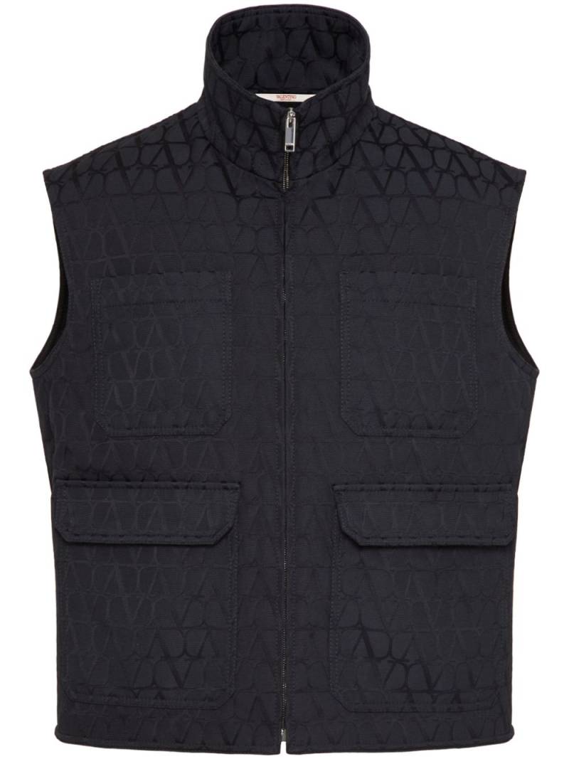 Valentino Garavani Toile Iconographe gilet - Blue von Valentino Garavani