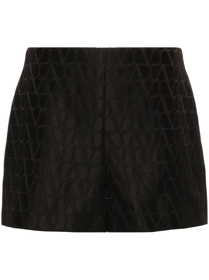 Valentino Garavani Toile Iconographe jacquard shorts - Black von Valentino Garavani