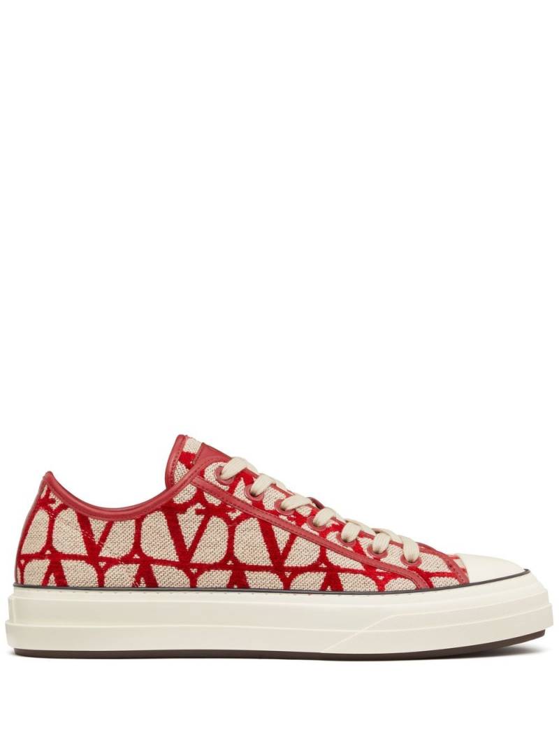 Valentino Garavani Toile Iconographe low-top sneakers - Neutrals von Valentino Garavani