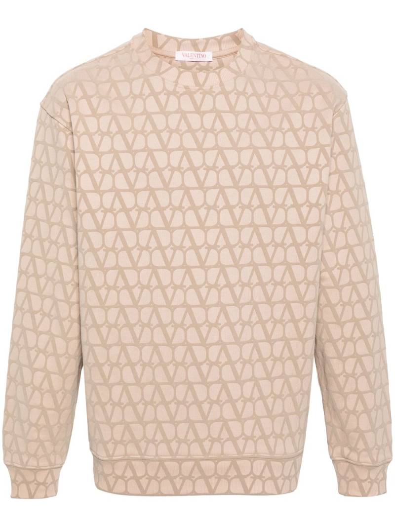 Valentino Garavani Toile Iconographe-print cotton sweatshirt - Neutrals von Valentino Garavani