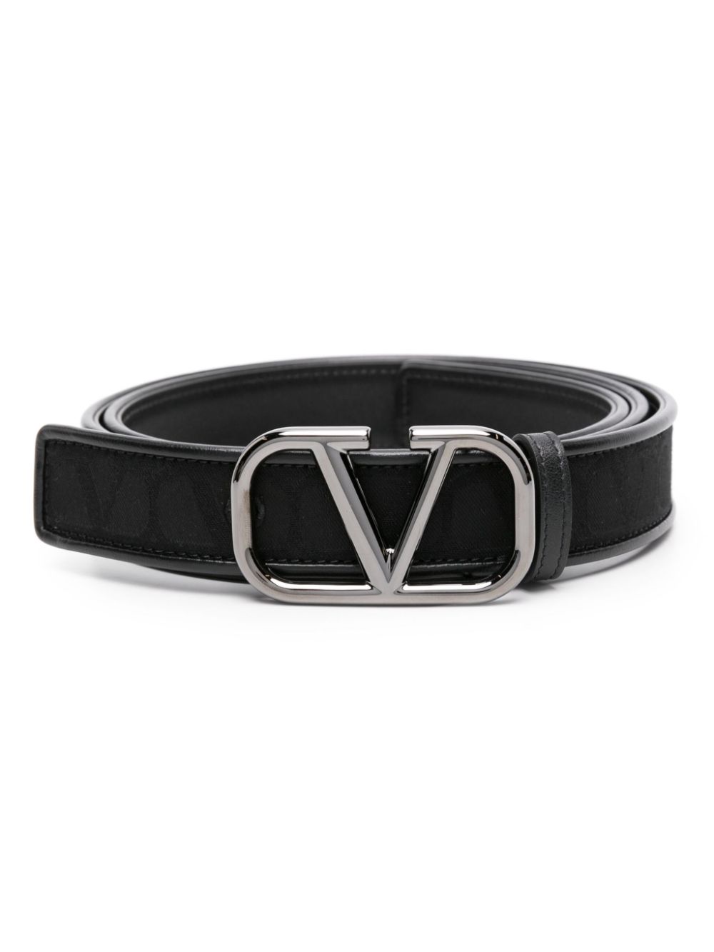 Valentino Garavani Toile Iconographe reversible belt - Black von Valentino Garavani