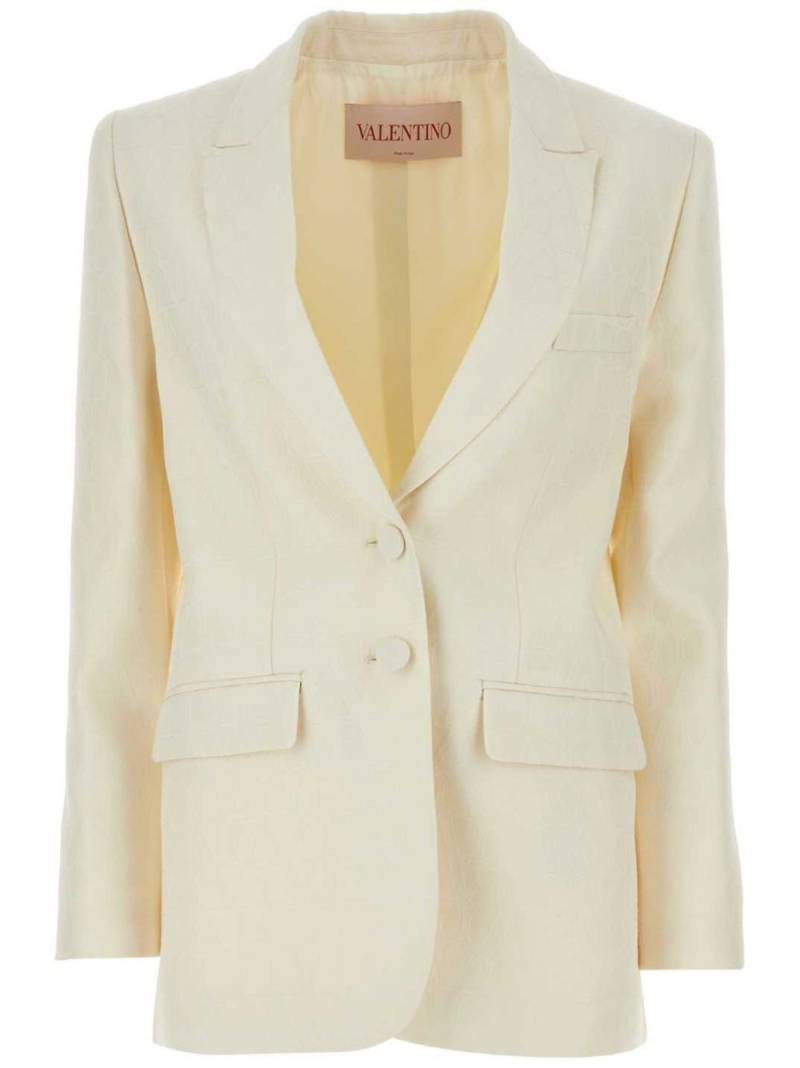 Valentino Garavani Toile Iconographe single-breasted blazer - Neutrals von Valentino Garavani