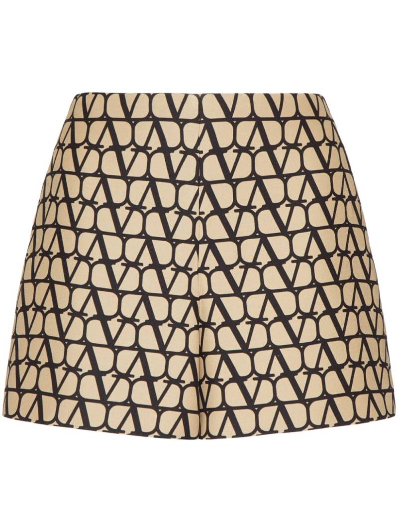 Valentino Garavani Toile Iconographe Crepe Couture shorts - Neutrals von Valentino Garavani