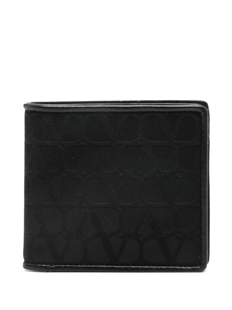 Valentino Garavani Toile Iconographe wallet - Black von Valentino Garavani