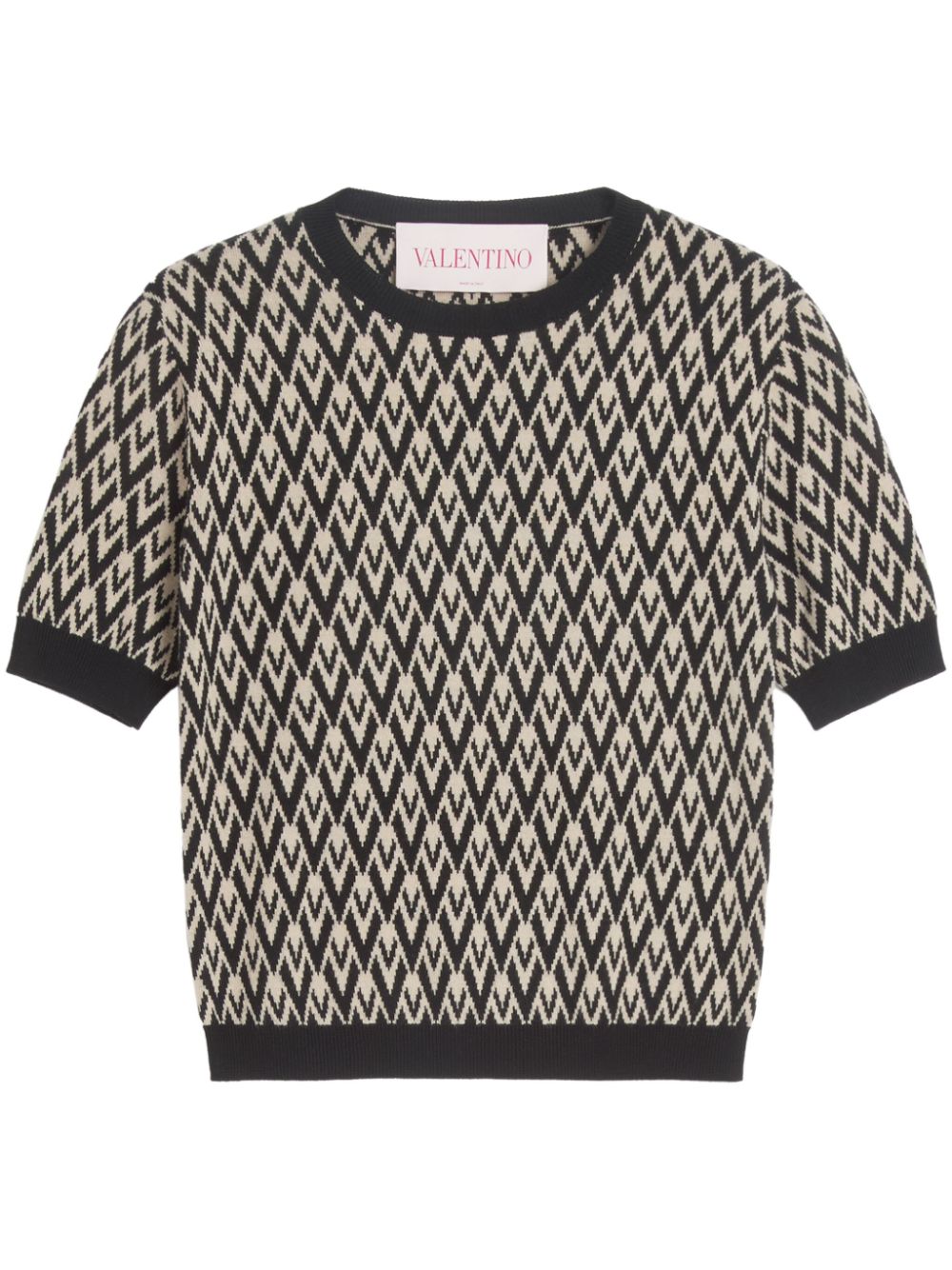 Valentino Garavani Toute La V jacquard sweater - Neutrals von Valentino Garavani