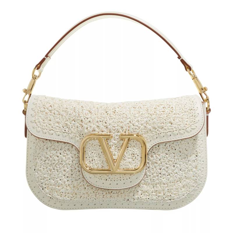 Valentino Garavani Schultertasche - All Time Woven Shoulder Bag - Gr. unisize - in Creme - für Damen von Valentino Garavani