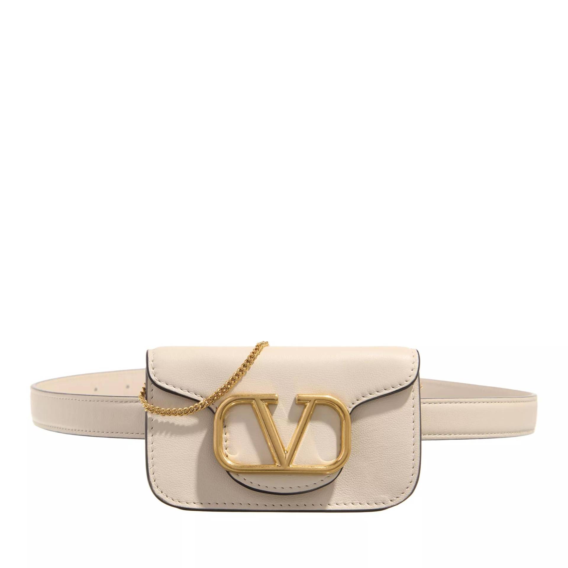 Valentino Garavani Umhängetasche - Belt Bag Loco - Gr. ONE - in Creme - für Damen von Valentino Garavani