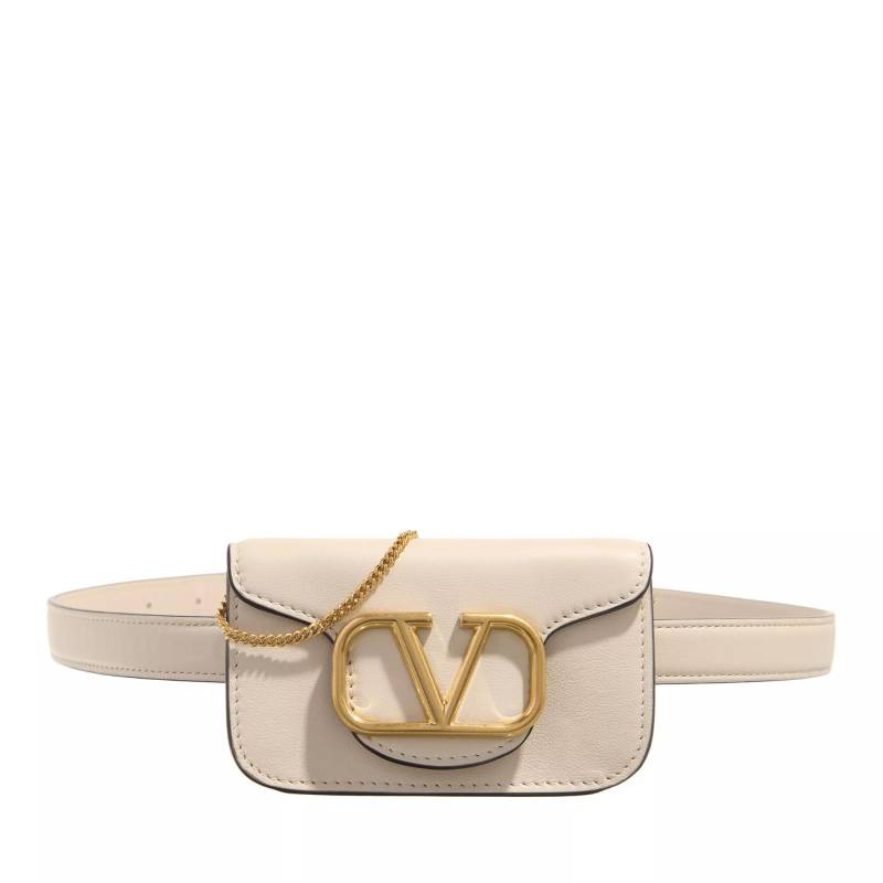 Valentino Garavani Schultertasche - Belt Bag Loco - Gr. ONE - in Creme - für Damen von Valentino Garavani