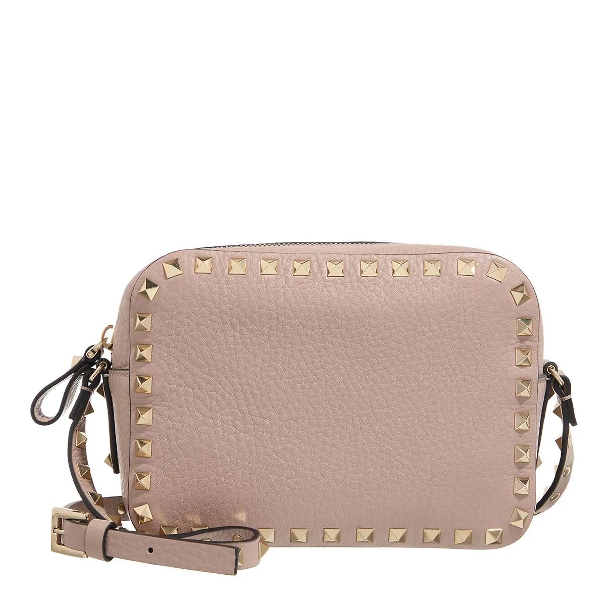 Valentino Garavani Schultertasche - Cross Body Bag Rockstud - Gr. unisize - in Taupe - für Damen von Valentino Garavani