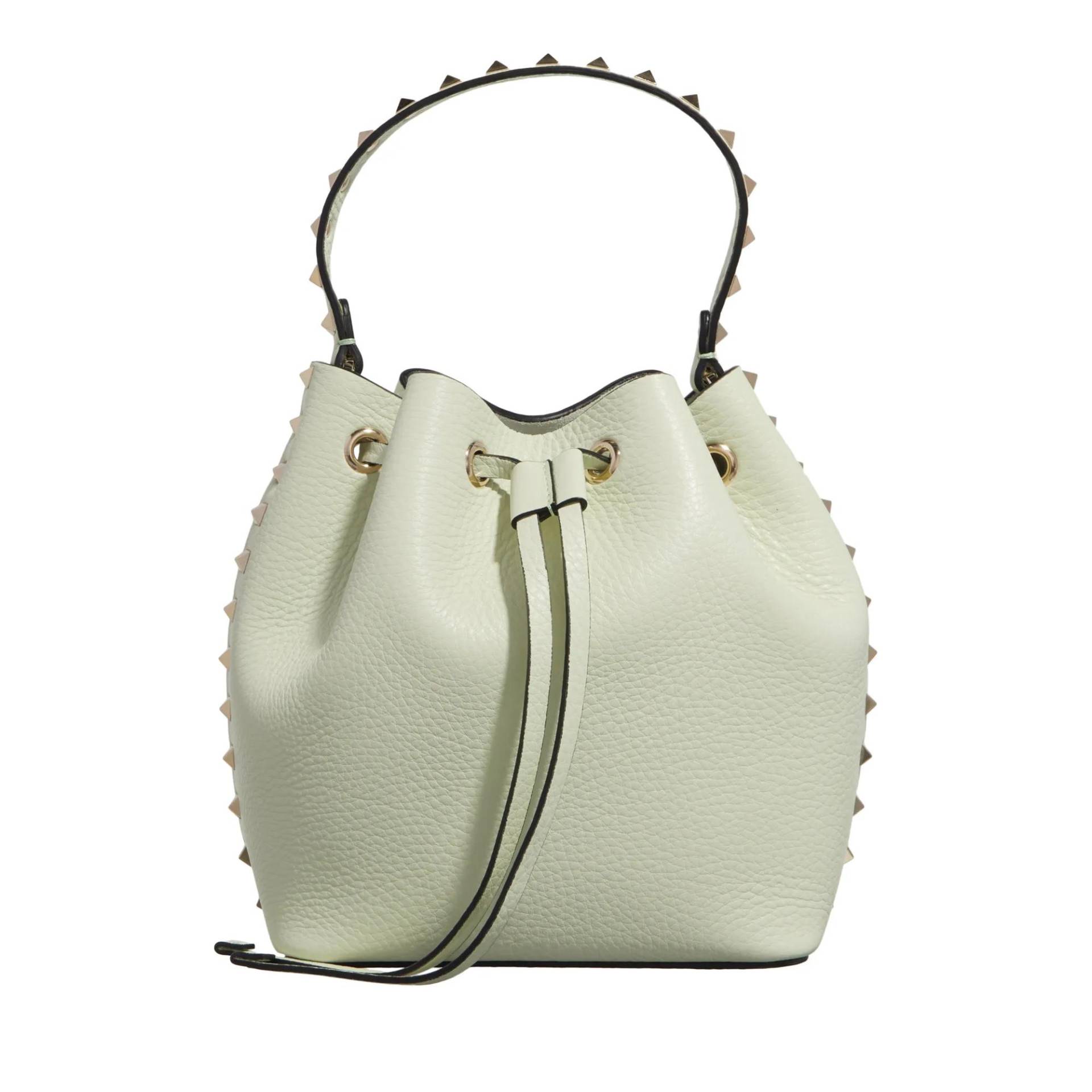 Valentino Garavani Schultertasche - Drawstring Bag Rockstud - Gr. unisize - in Grün - für Damen von Valentino Garavani