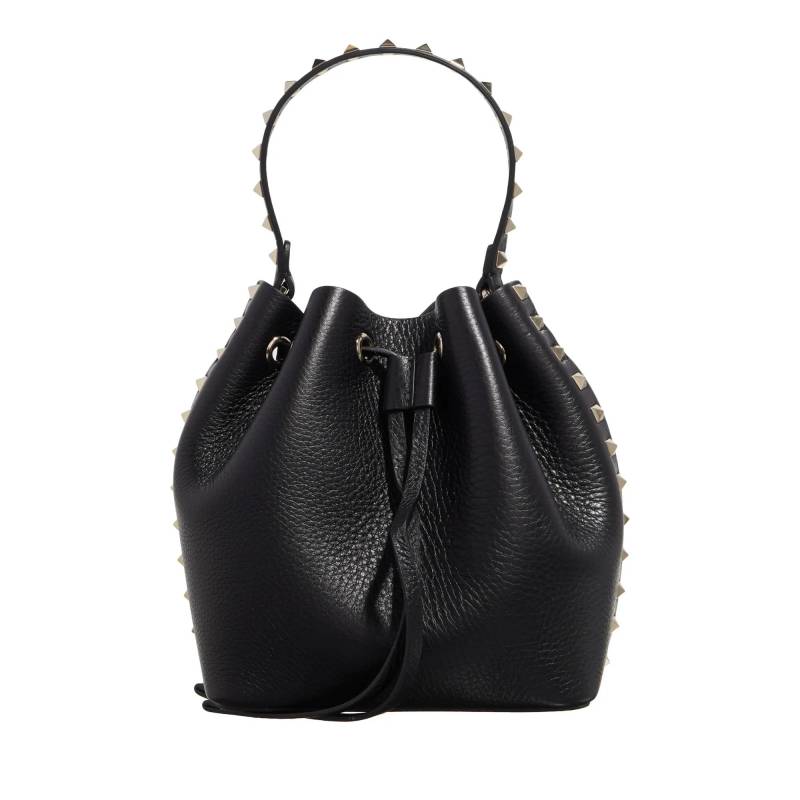 Valentino Garavani Schultertasche - Drawstring Bag Rockstud - Gr. unisize - in Schwarz - für Damen von Valentino Garavani