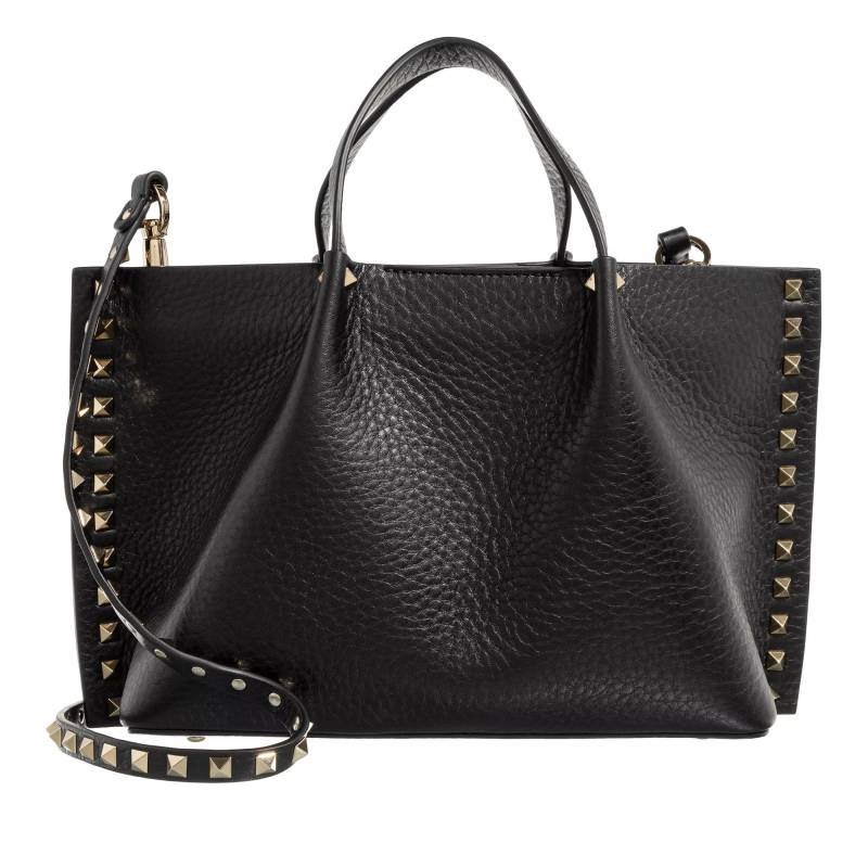 Valentino Garavani Schultertasche - Small Tote Rockstud - Gr. unisize - in Schwarz - für Damen von Valentino Garavani