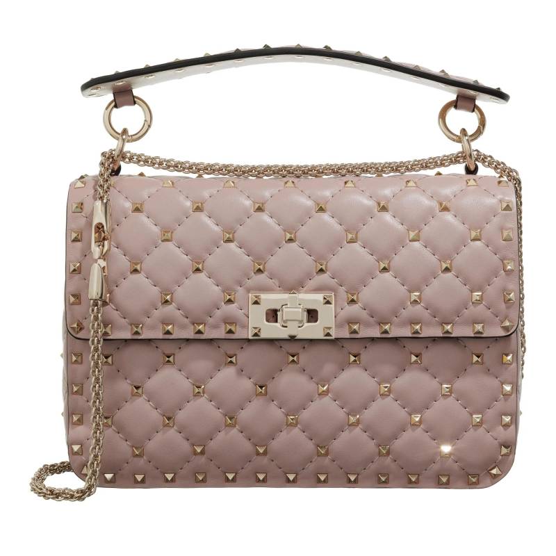 Valentino Garavani Umhängetasche - Medium Shoulder Bag Rockstud - Gr. unisize - in Taupe - für Damen von Valentino Garavani