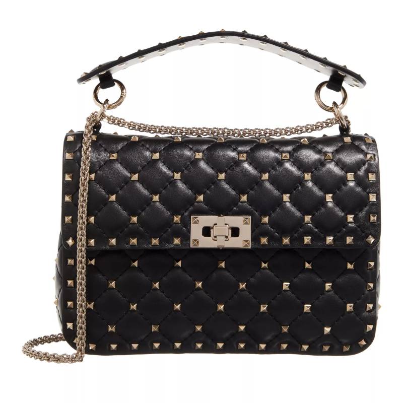 Valentino Garavani Umhängetasche - Medium Shoulder Bag Rockstud Spike - Gr. unisize - in Schwarz - für Damen von Valentino Garavani