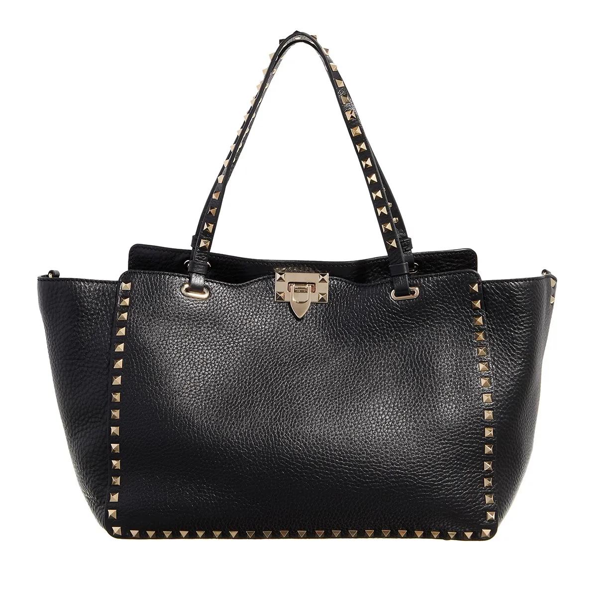 Valentino Garavani Schultertasche - Medium Tote Rockstud - Gr. unisize - in Schwarz - für Damen von Valentino Garavani