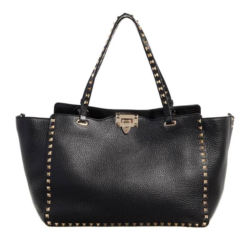 Valentino Garavani Umhängetasche - Medium Tote Rockstud - Gr. unisize - in Schwarz - für Damen von Valentino Garavani