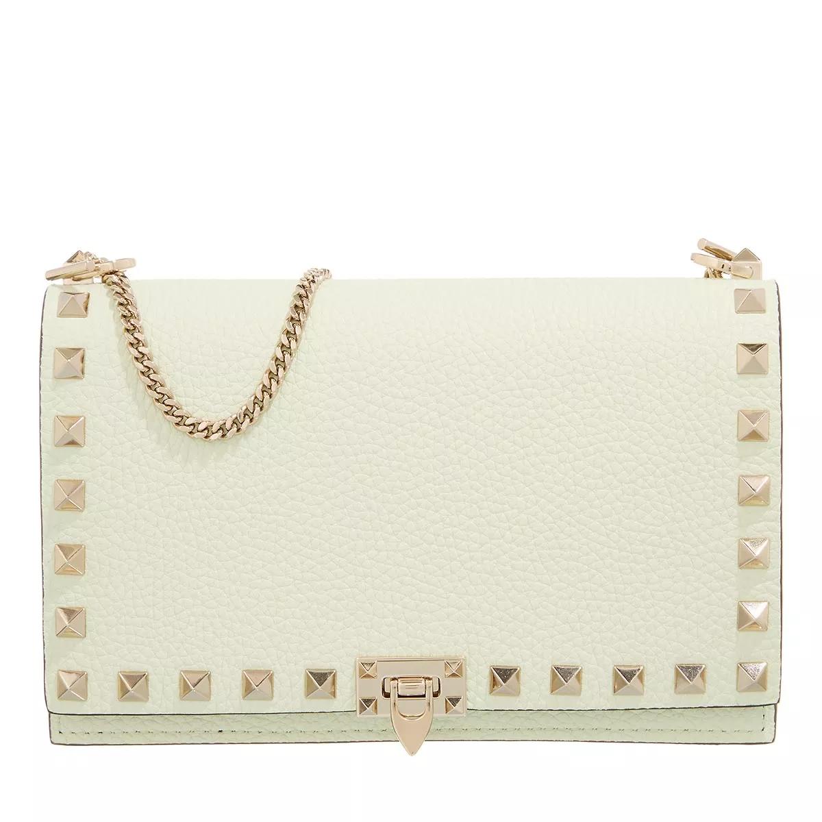 Valentino Garavani Umhängetasche - Mini Bag Rockstud Platinum Studs - Gr. unisize - in Grün - für Damen von Valentino Garavani