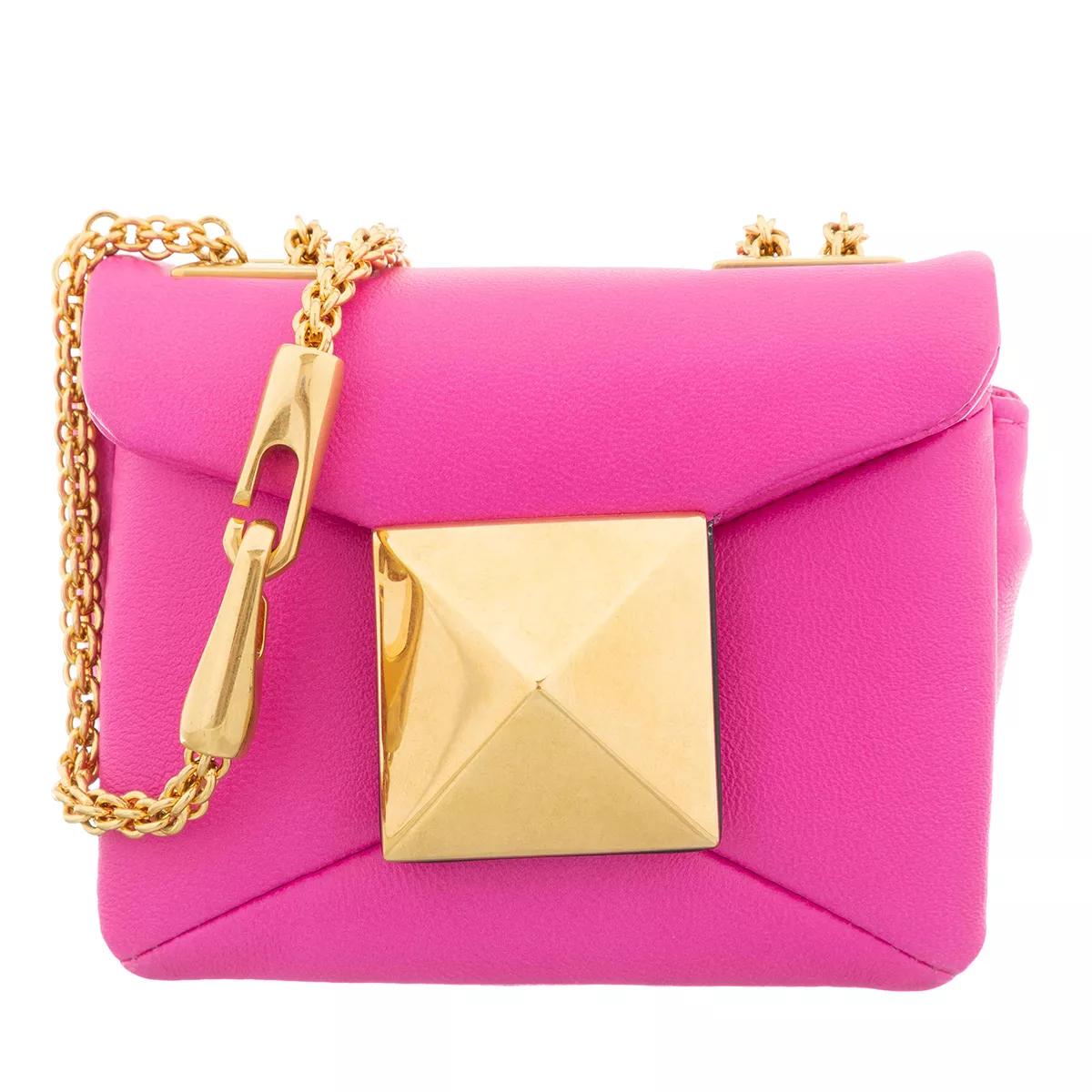 Valentino Garavani Umhängetasche - One Stud Shoulder Bag - Gr. unisize - in Rosa - für Damen von Valentino Garavani