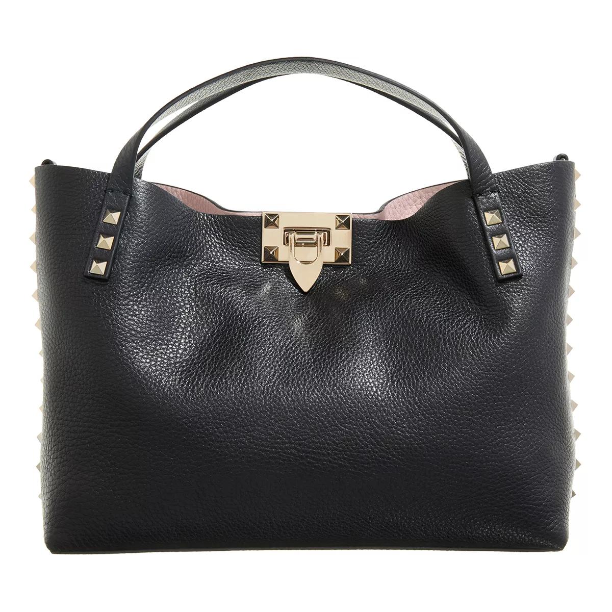 Valentino Garavani Umhängetasche - Rock Stud Small 2way Bag - Gr. unisize - in Schwarz - für Damen von Valentino Garavani