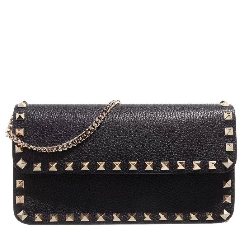 Valentino Garavani Schultertasche - Rockstud Crossbody Bag Leather - Gr. unisize - in Schwarz - für Damen von Valentino Garavani