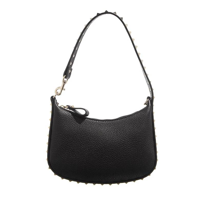 Valentino Garavani Schultertasche - Rockstud Mini Hobo - Gr. unisize - in Schwarz - für Damen von Valentino Garavani