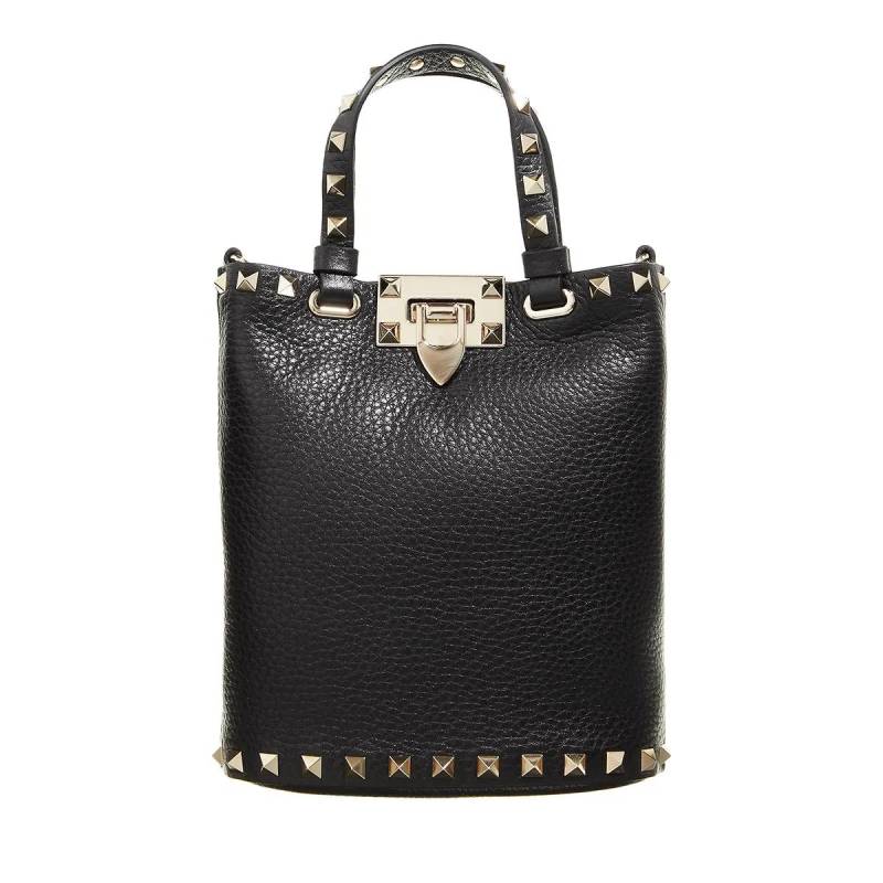 Valentino Garavani Umhängetasche - Rockstud Mini Tote - Gr. unisize - in Schwarz - für Damen von Valentino Garavani