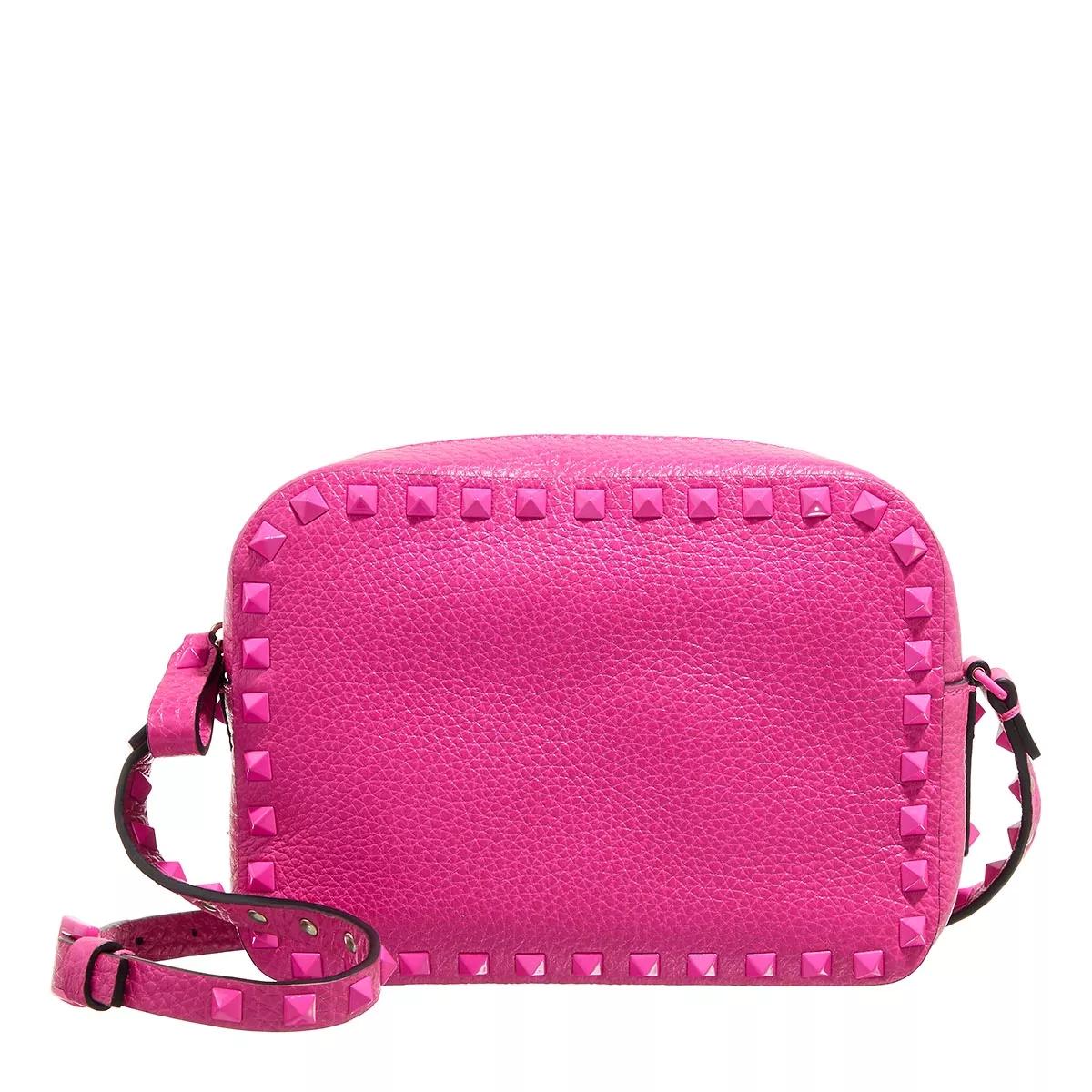 Valentino Garavani Umhängetasche - Rockstud Shoulder Bag - Gr. unisize - in Rosa - für Damen von Valentino Garavani