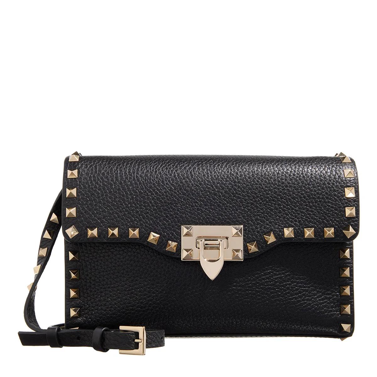 Valentino Garavani Umhängetasche - Rockstud Small Shoulder Bag - Gr. unisize - in Schwarz - für Damen von Valentino Garavani